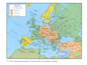 1914 Political Map of Europe was the map before WWI began. The Allied ...