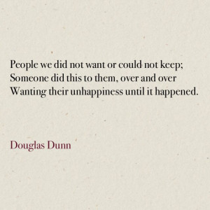 Until it happened (Douglas Dunn)