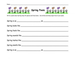 Five Senses Spring Poem