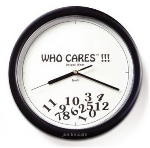 Quote of the day: Who cares