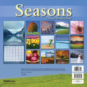 Home > Obsolete >Seasons 2014 Wall Calendar