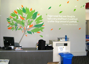 school library wall decal at sunrise christian school