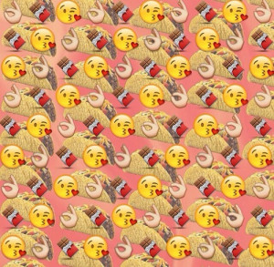 background, chocolate, emoji, yumm, yass, emoji background