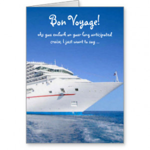Bon Voyage Cruise Greeting Card
