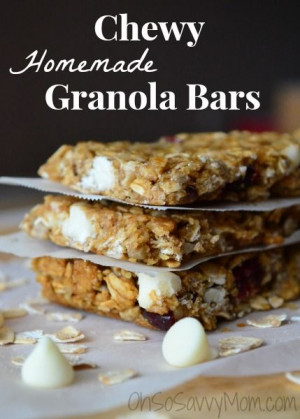 ... granola bars chewy homemade nut allergies friends granola savvy mom