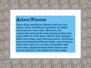 Aries and Pisces Astrological Compatibility
