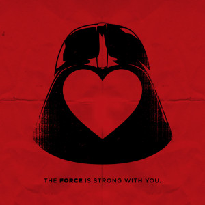 Minimalist Vader and Magneto Valentines by Anthony Petrie - PDF's here