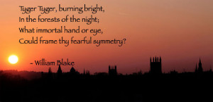 Tyger Tyger, Burning Bright – William Blake