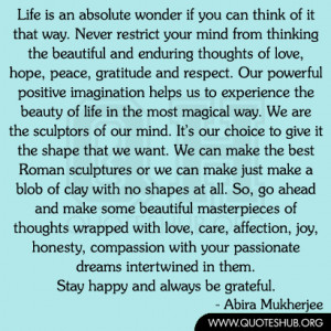 Life Absolute Wonder Love Quotes And Sayingslove