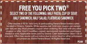 Thread: [Panera Bread] Freebie(?) with coupon (Ontario Locations only)