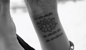 ... hymn that chants peace internal peace and eternal peace inked on wrist