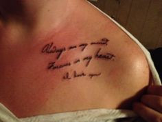 Tattoo I got in memory of my brother. My niece ... | Tattoos and Pier ...