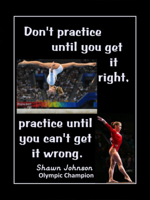 Gymnastics Poster Shawn Johnson Olympic Gymnast Photo Quote Wall Art ...