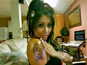 Jersey Shore Snookis new tattoo :) badass