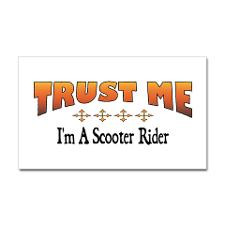 Trust Scooter Rider Rectangle Sticker for