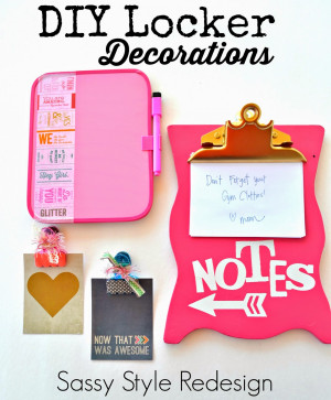 If you are looking for more DIY Locker Decorations- Check out this new ...