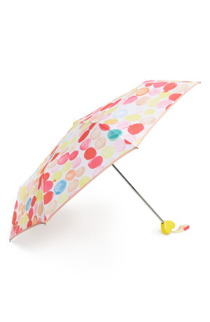 This polka dot umbrella will brighten up the darkest of skies.
