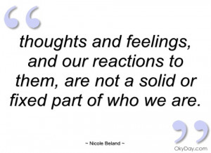 thoughts and feelings