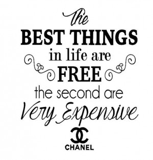 Best Things in Life Coco Chanel Quote Vinyl by cestlaviedesignss, $8 ...