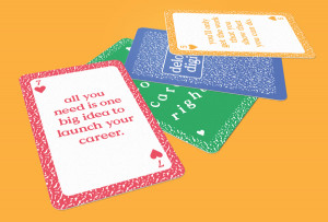 ... Cards With Valuable Quotes Remind Designers To Play Their Cards Right