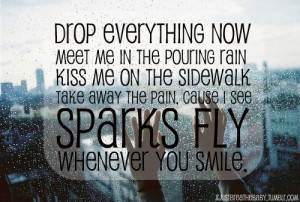inspiring, phrases, pink, quote, sparks fly, taylor swift