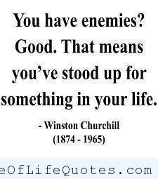 Winston Churchill Quote on Standing up for yourself