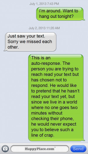 15 brutally honest text message auto-replies that would significantly ...