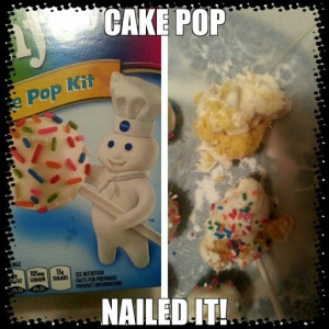Cake pop fail. :*(