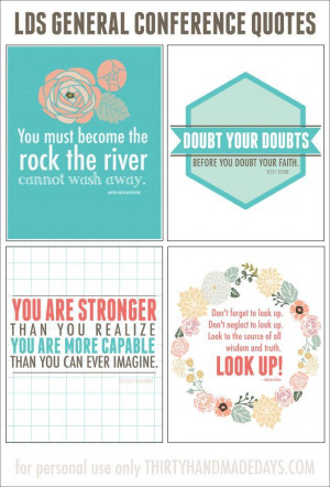 Inspiring printable quotes from LDS General Conference from www ...