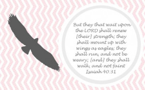 Isaiah 40:31 KVJ Printable bible card