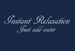 Instant relaxation wall sticker quote qu16