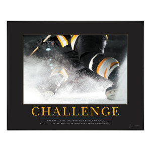 Challenge Hockey Motivational Poster
