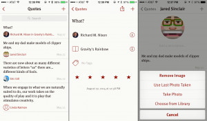 Quotebook: a Commonplace Book for Your iPhone or iPad