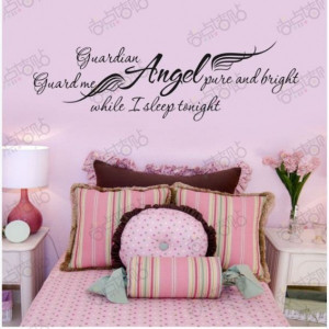 Girls Removable Word Wall Art Stickers DIY Decal Paper Quote Bedroom ...
