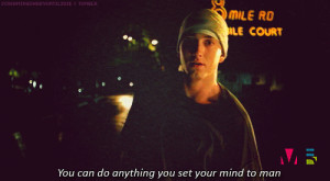 EMINEM’S quote in lose yourself music video