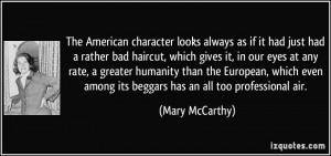 character looks always as if it had just had a rather bad haircut ...