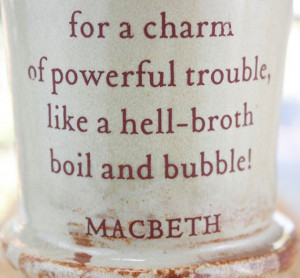 Tall MUG: Double, double, toil and trouble... Macbeth's Witches' brew.