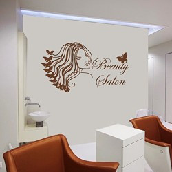 Beauty Fashion Butterfly Girl Decor Beauty Salon Wall Quotes Hair ...