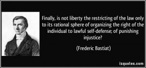 the restricting of the law only to its rational sphere of organizing ...