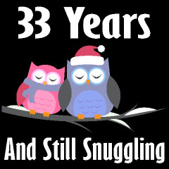 33rd Anniversary Snuggling Owls