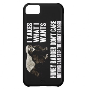 honey_badger_funny_quotes_case_for_iphone_5c ...