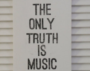 ... White-- Inspirational Music Typography Kerouac Art Music QUOTE 11x17