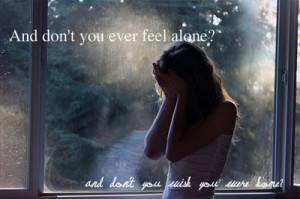 alone, cry, girl, image, quote, sad