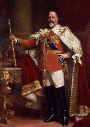 English King Edward VII incoronation robes (reigned 1901-1910) - by ...