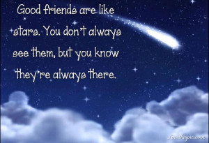 good friends are like stars quotes cute friendship quote friends ...