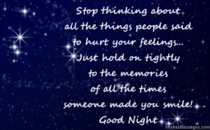 Inspirational good night quote for friends