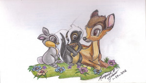 Flower Bambi Credited Quoteko