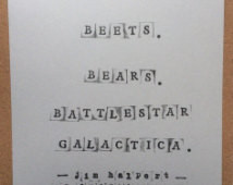 Bears. Battlestar Galactica. -Quote by Jim Halpert as Dwight Schrute ...