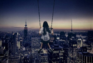 city, cool, girl, high, swing, town