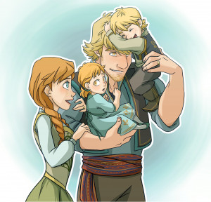 Frozen Anna and Kristoff's Family